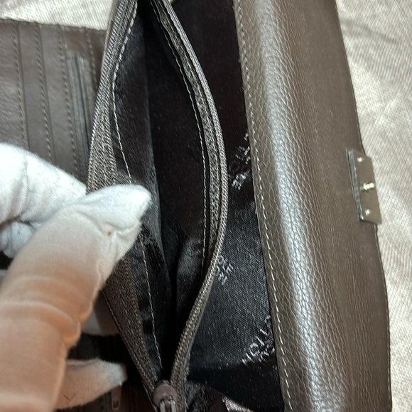 Kenneth Cole Brown Leather Long Snap front Wallet - Picture 9 of 11